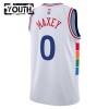 Maillot Enfant Philadelphia 76ers Tyrese Maxey 2024-25 Nike City Edition Blanc Swingman